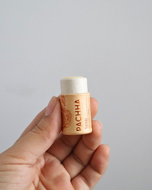 Bálsamo labial de naranja Pachha con vitamina E