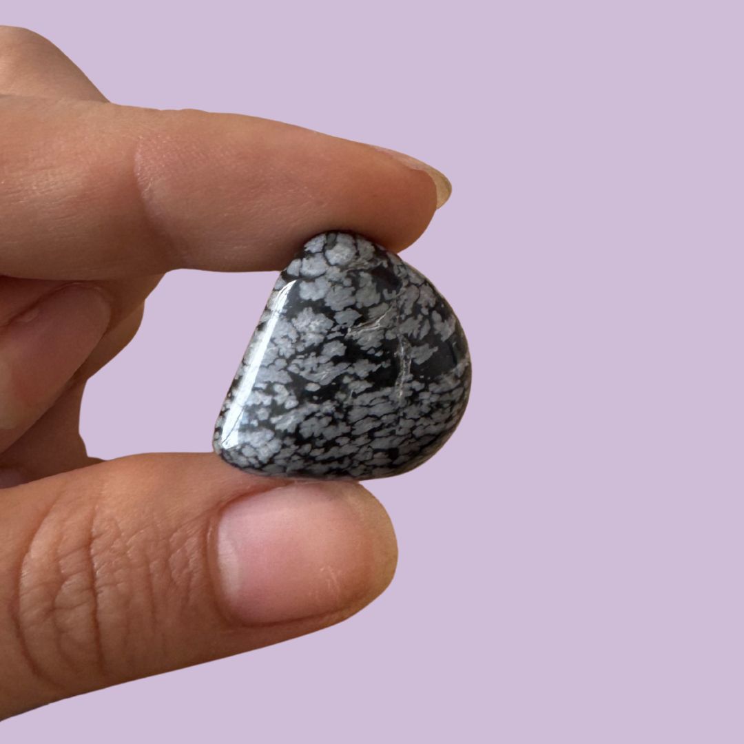 Obsidiana pulida copo de nieve