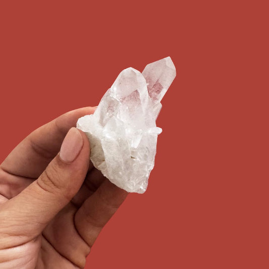 Piedra cuarzo cristal transparente para meditar