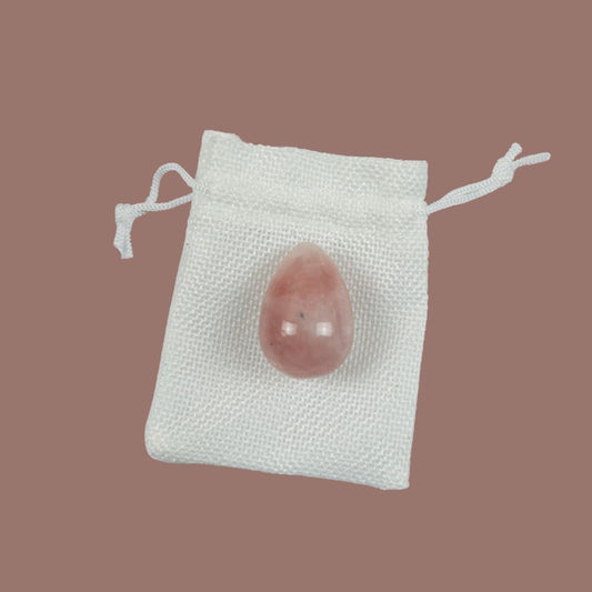 huevo cuarzo rosa