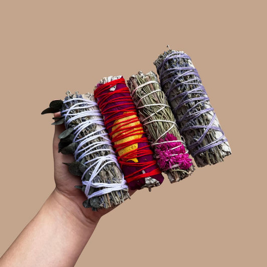 Ramilletes de salvia blanca para sahumar