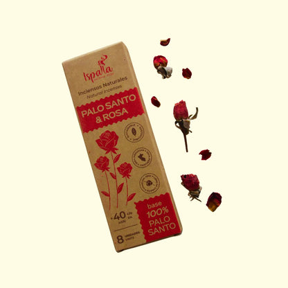 Ispalla Palo Santo con rosas Incienso artesanal - Teraviva