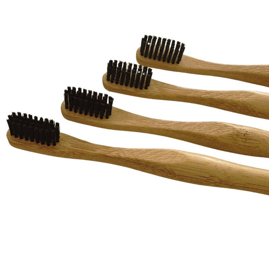 Cepillo de dientes en bambú cerda media suave - Teraviva