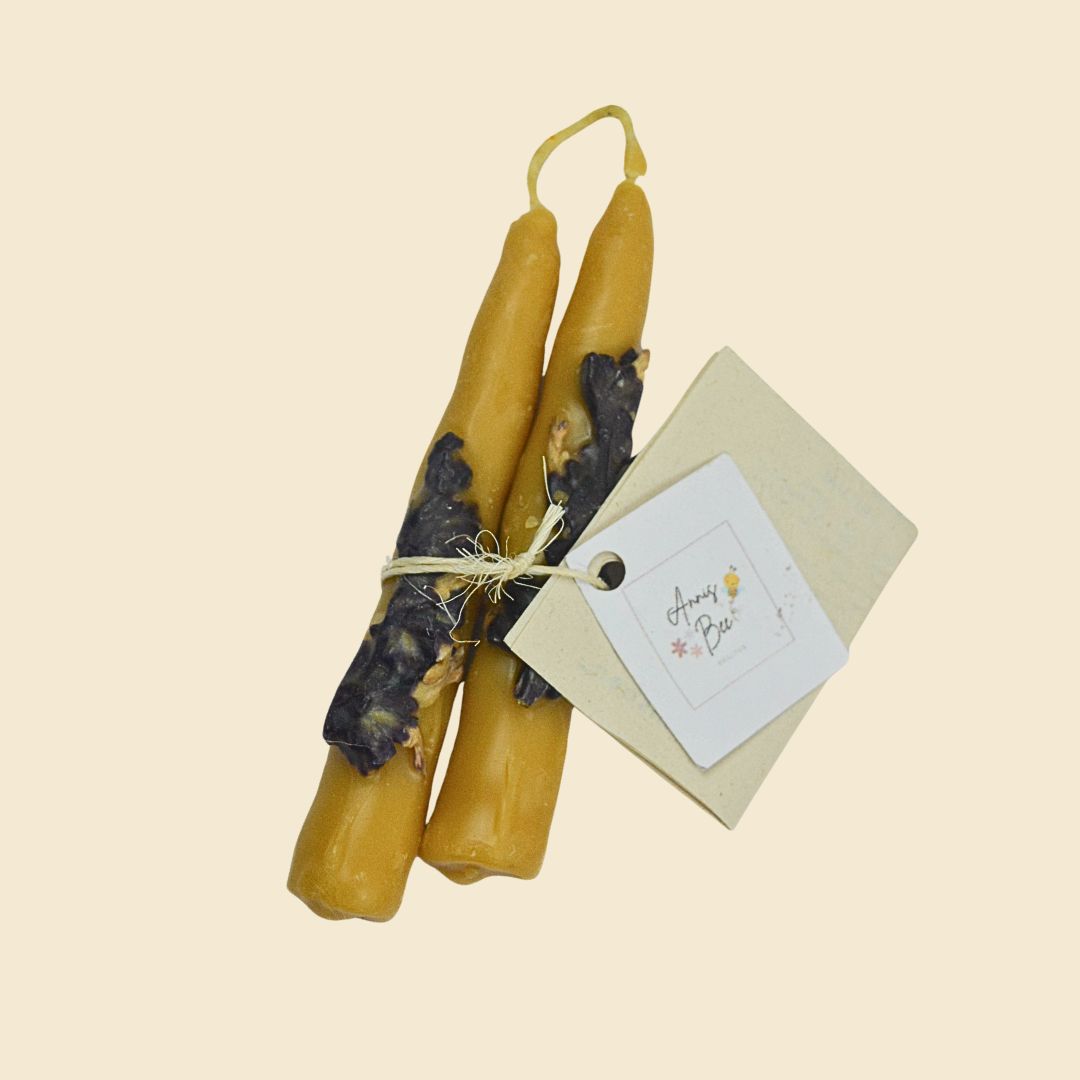 Duo velas cera de abejas