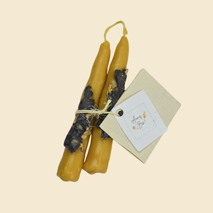 Duo velas cera de abejas
