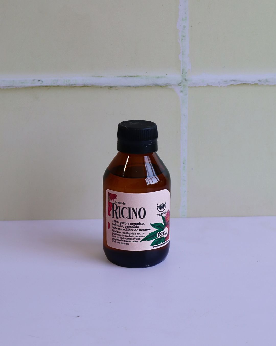 Aceite de ricino con envío a Colombia frasco 120 ml bomba