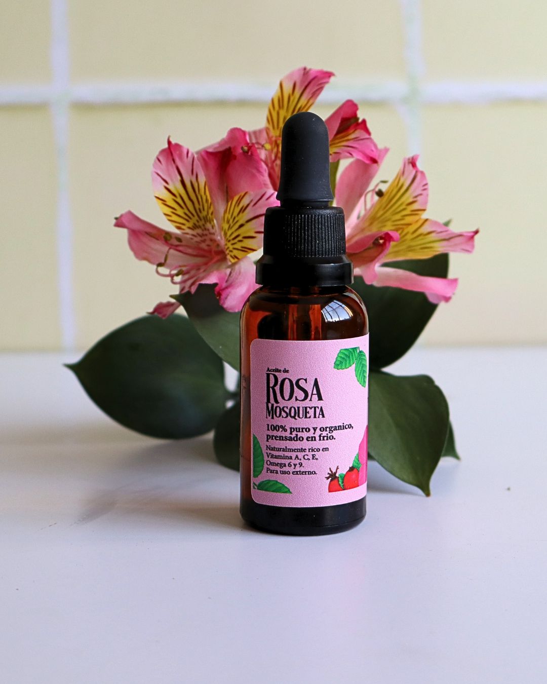 Aceite de rosa mosqueta puro 30 ml con pipeta Teraviva