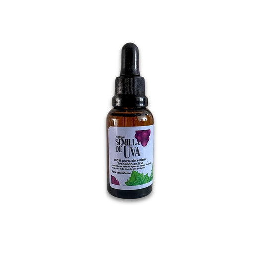 Aceite de semilla de uva puro 30ml prensado en frío Teraviva
