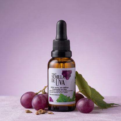 Aceite vegetal de semilla de uva para la piel y el rostro