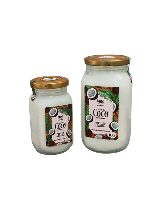 Aceite de coco prensado en frío sin refinar