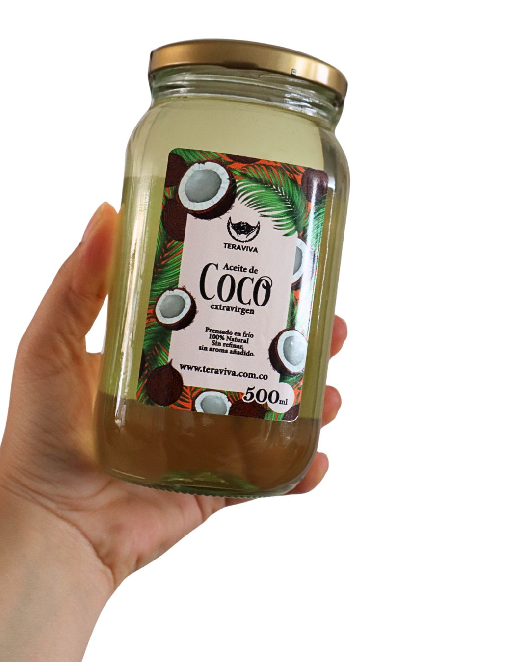 Aceite de coco prensado en frío sin refinar