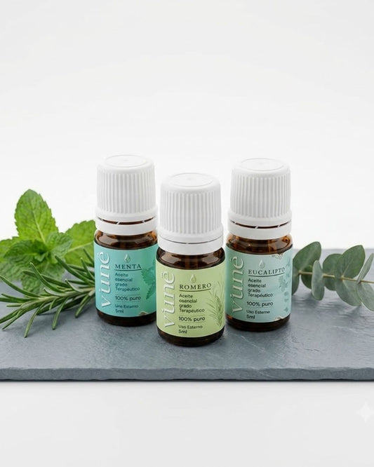Kit aceites esenciales para concentración y estudio