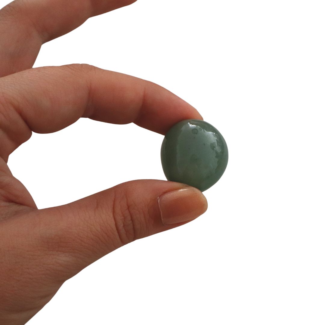 Aventurina verde piedra natural, cristal de la abundancia