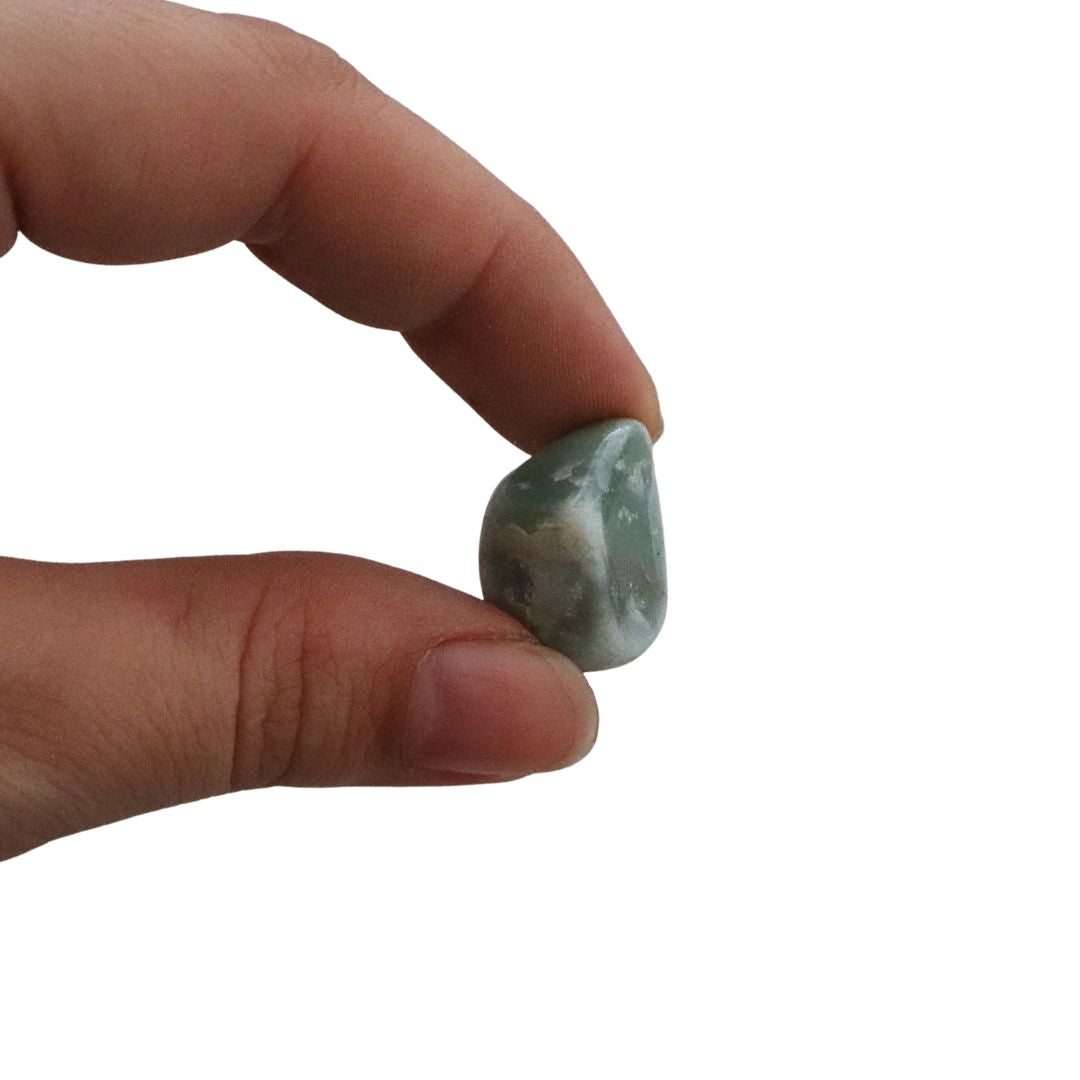Aventurina verde piedra natural, cristal de la abundancia