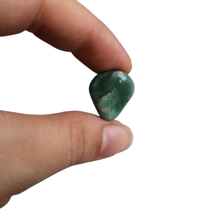 Aventurina verde piedra natural, cristal de la abundancia