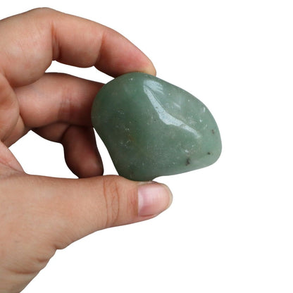 Aventurina verde piedra natural, cristal de la abundancia