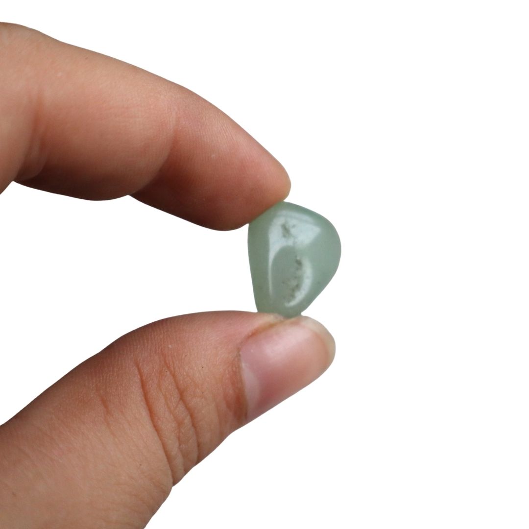 Aventurina verde piedra natural, cristal de la abundancia