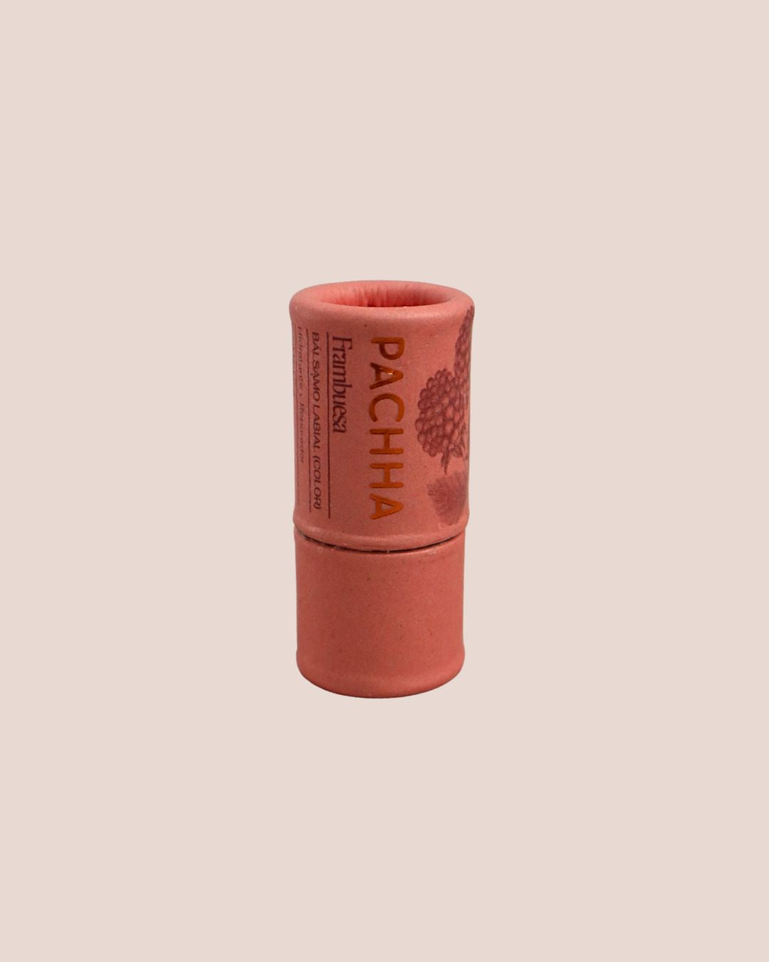 Bálsamo labial de frambuesa con color natural