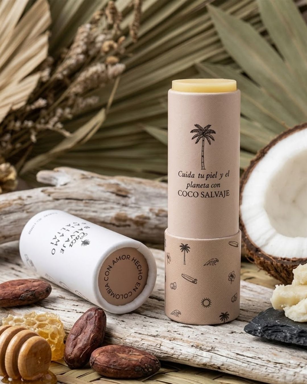 Bálsamo labial natural Coco Salvaje - Teraviva