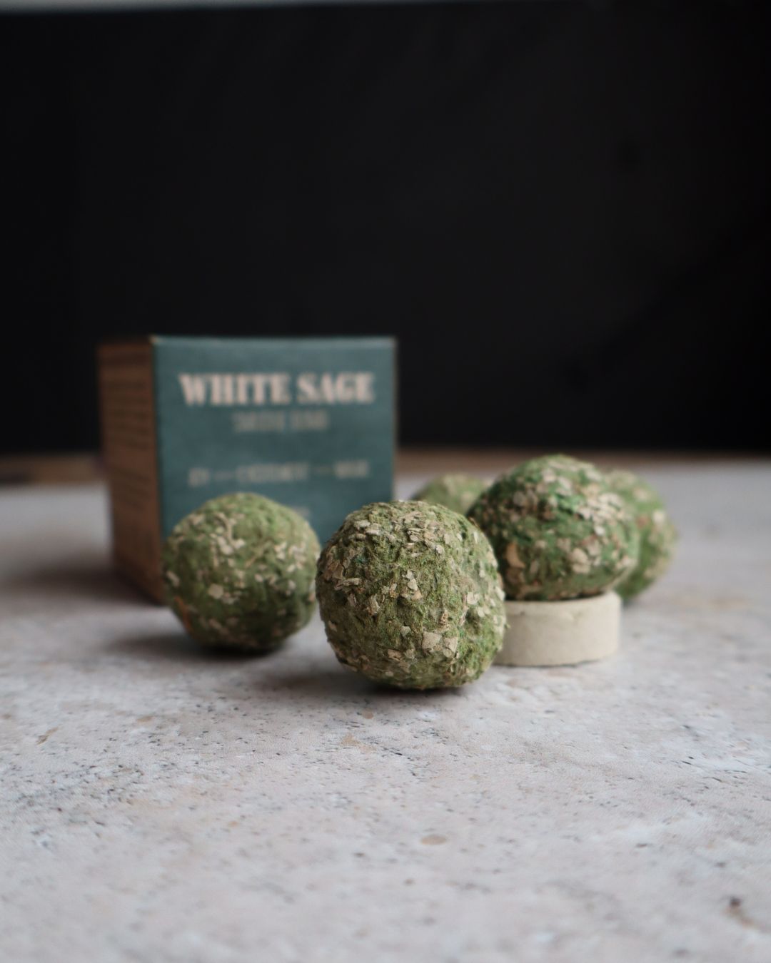 Bolitas de salvia blanca para sahumar sin carbón