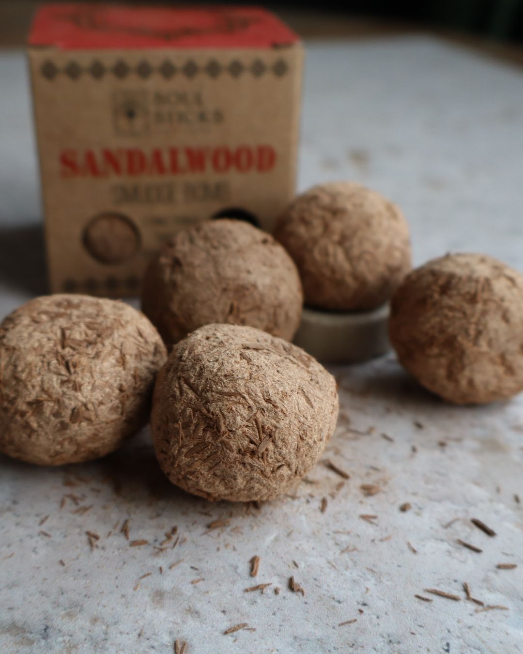 Bolitas de sándalo para sahumar sin carbón