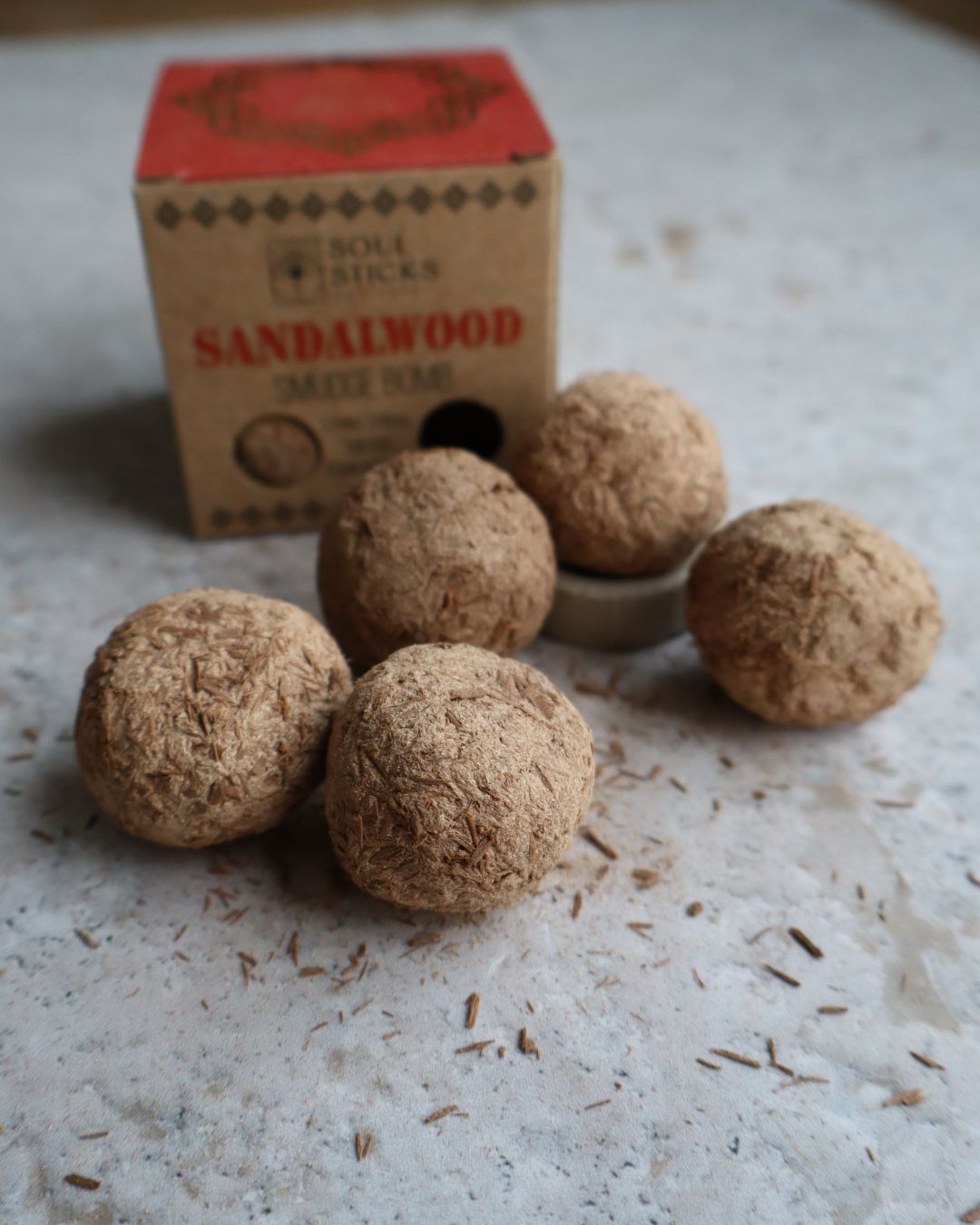 Bolitas de sándalo para sahumar sin carbón