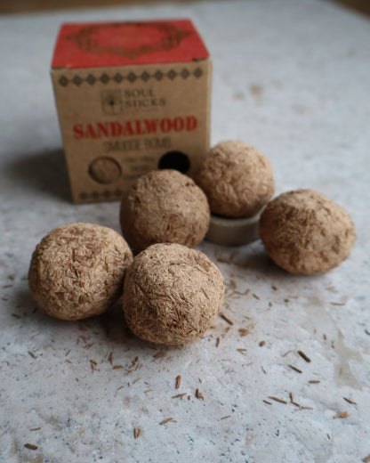 Bolitas de sándalo para sahumar sin carbón