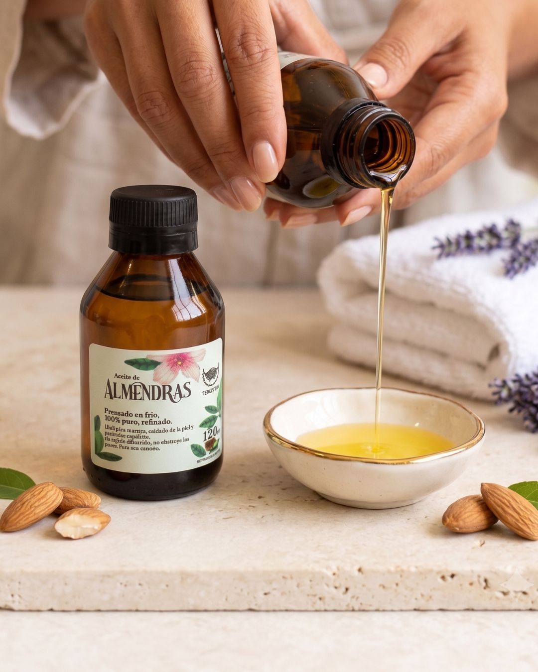 como usar aceite de almendras en la piel