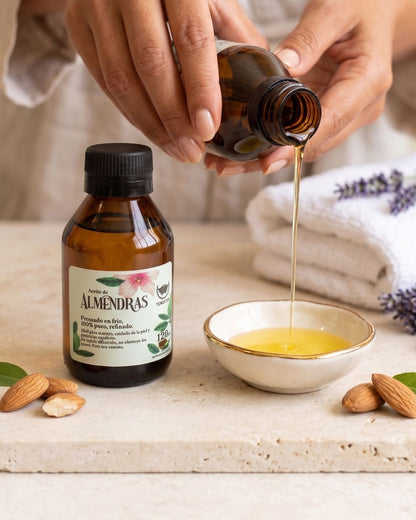 como usar aceite de almendras en la piel