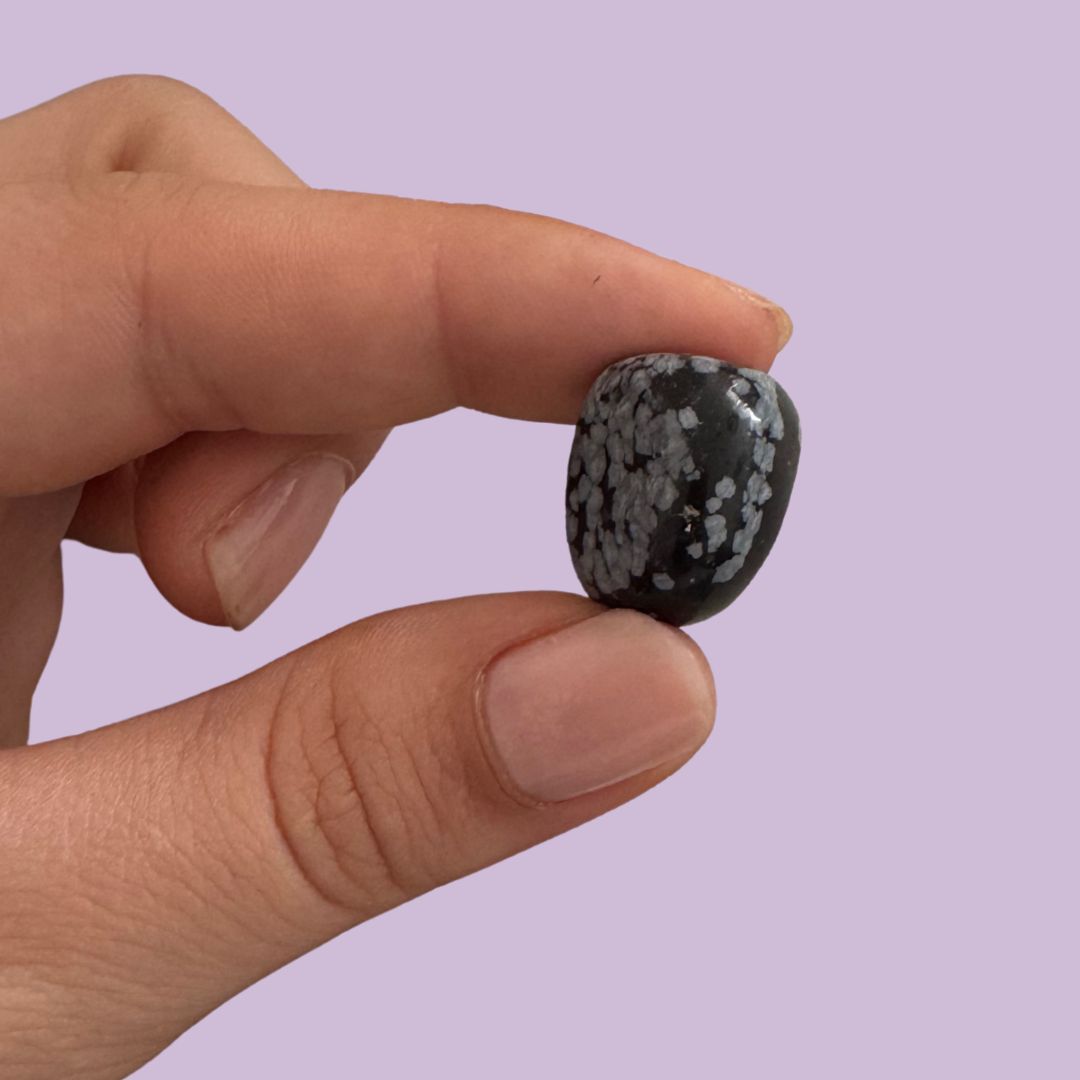 Obsidiana pulida copo de nieve