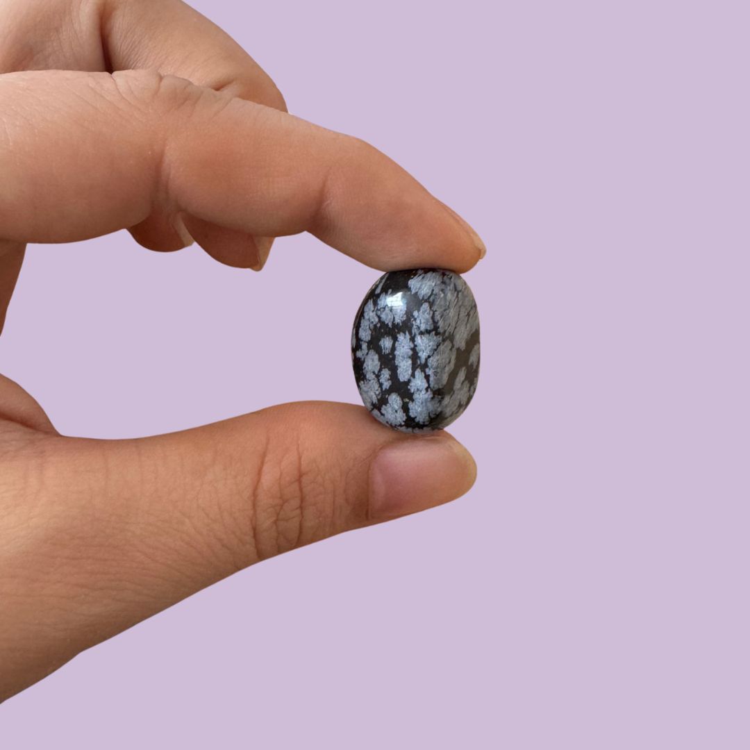 Obsidiana pulida copo de nieve