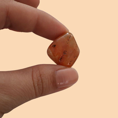 Cornalina naranja piedra natural para el chakra sacro