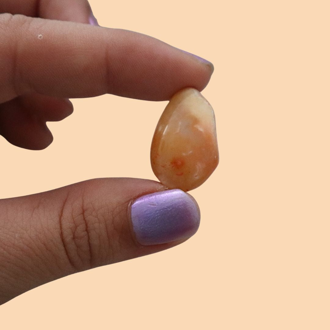 Cornalina naranja piedra natural para el chakra sacro