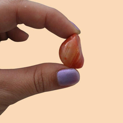 Cornalina naranja piedra natural para el chakra sacro