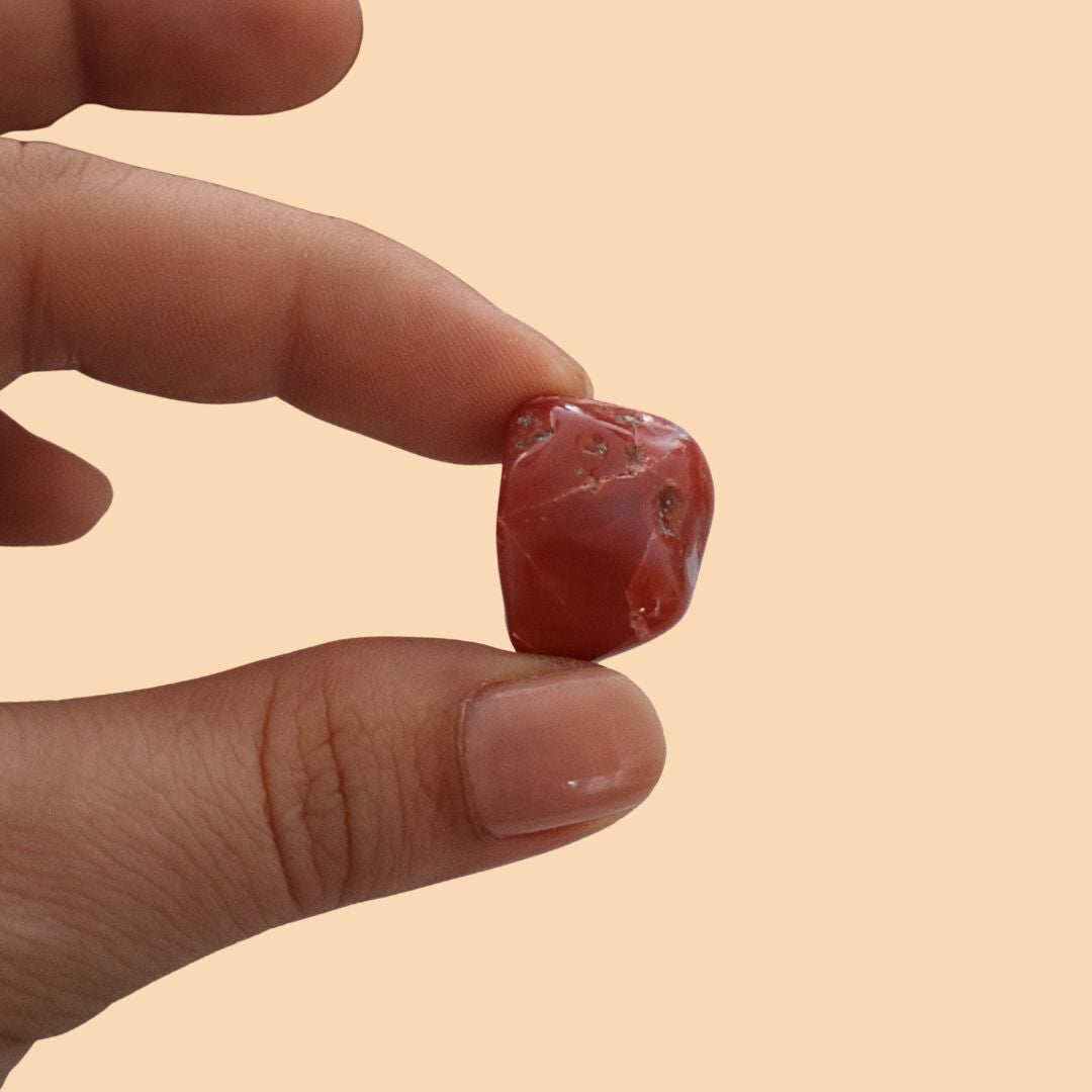 Cornalina naranja piedra natural para el chakra sacro