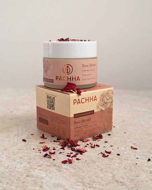 Crema facial de rosa silvestre Pachha con ácido hialurónico