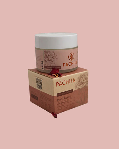 Crema facial de rosa silvestre Pachha con ácido hialurónico