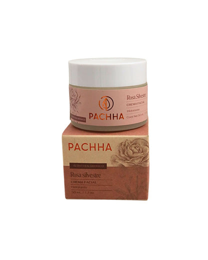 Crema facial de rosa silvestre Pachha con ácido hialurónico