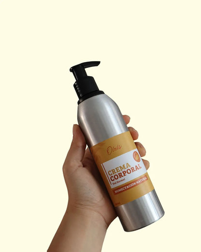 Crema humectante corporal sin parabenos ni siliconas