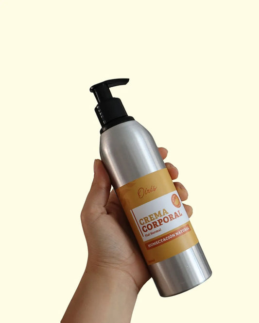 Crema humectante corporal sin parabenos ni siliconas