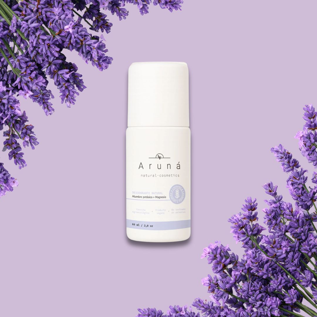 Desodorante de alumbre con lavanda ingredientes naturales
