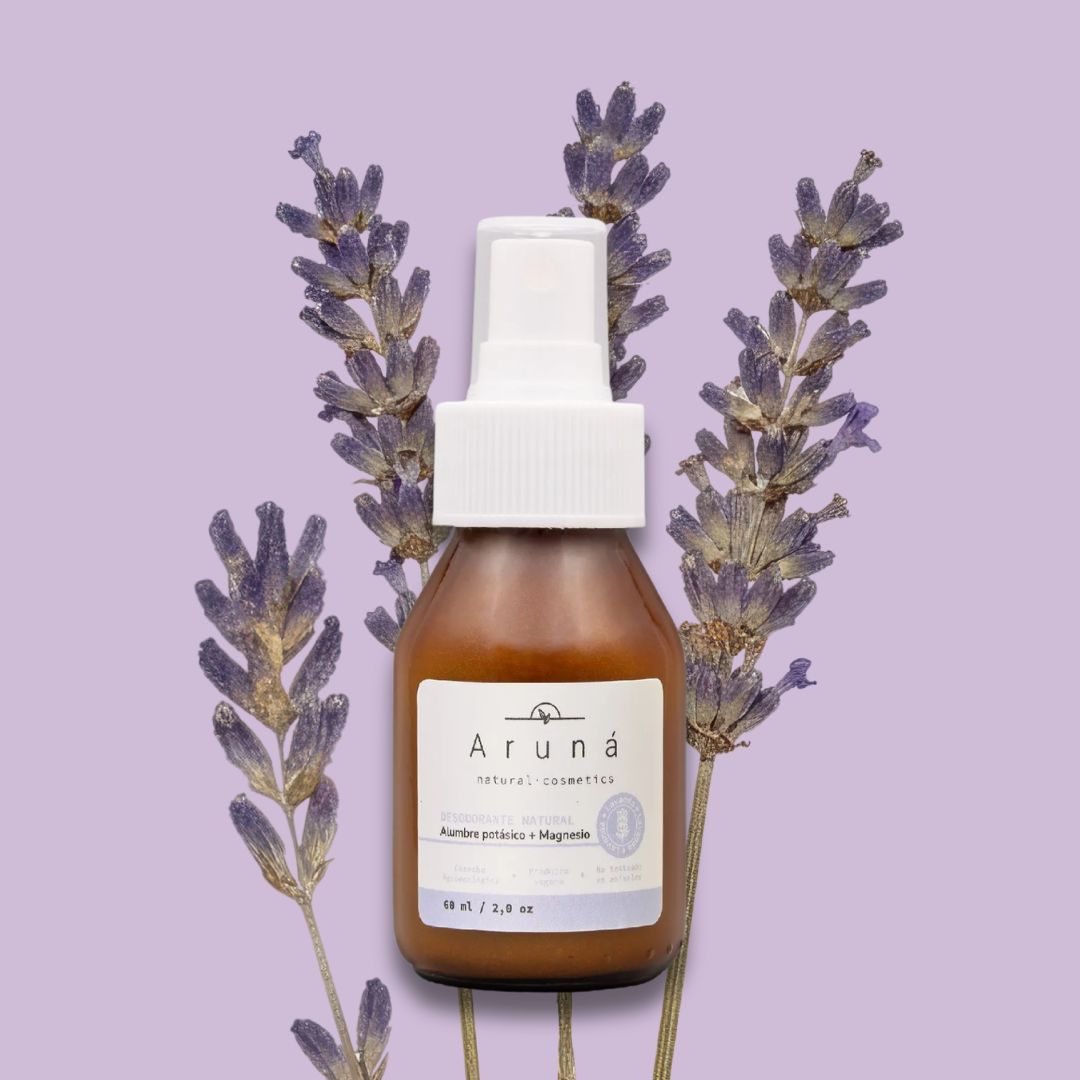 Desodorante natural spray sin Aluminio Lavanda – Aruná - Teraviva
