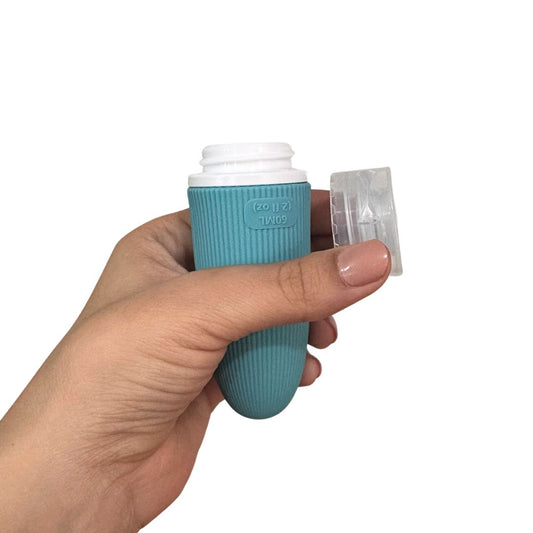 Dispensador de silicona desmontable para crema dental natural