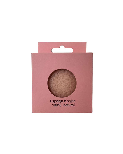 Esponja konjac facial 100% natural - Limpieza y exfoliación suave - Teraviva