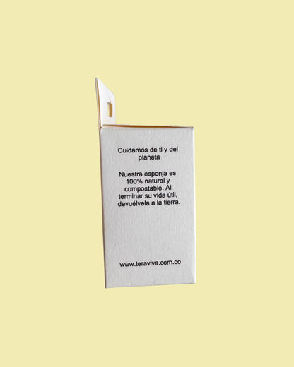 Esponja konjac facial 100% natural - Limpieza y exfoliación suave - Teraviva