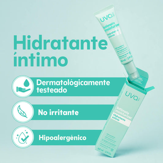 Gel hidratante íntimo femenino UVA tubo vista frontal
