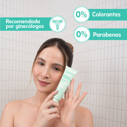 Tubo hidratante íntima UVA ángulo lateral