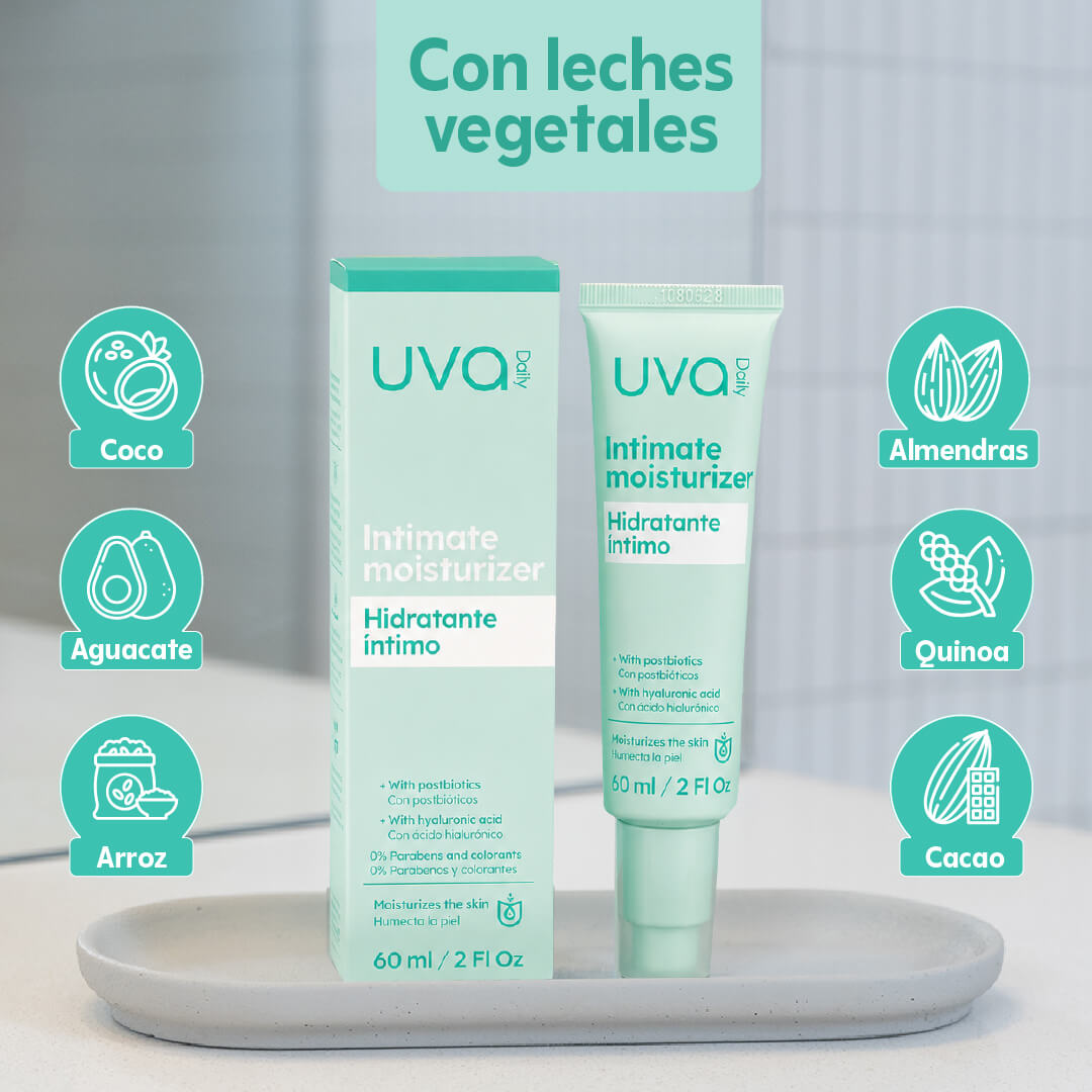 Aplicación gel hidratante íntima UVA manos