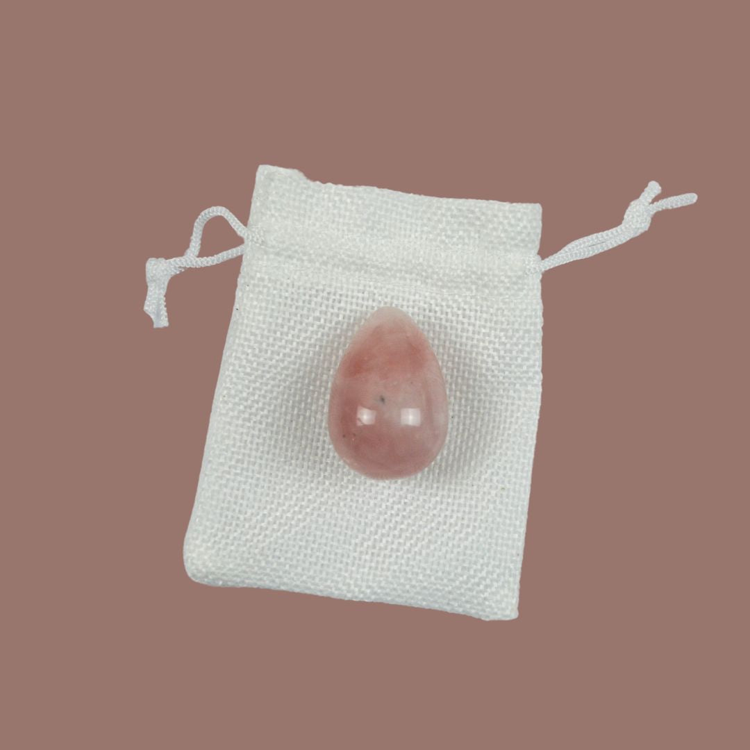 huevo cuarzo rosa