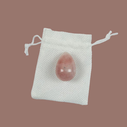 huevo cuarzo rosa